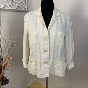 Chico’s linen blouse top shirt or cover jacket
